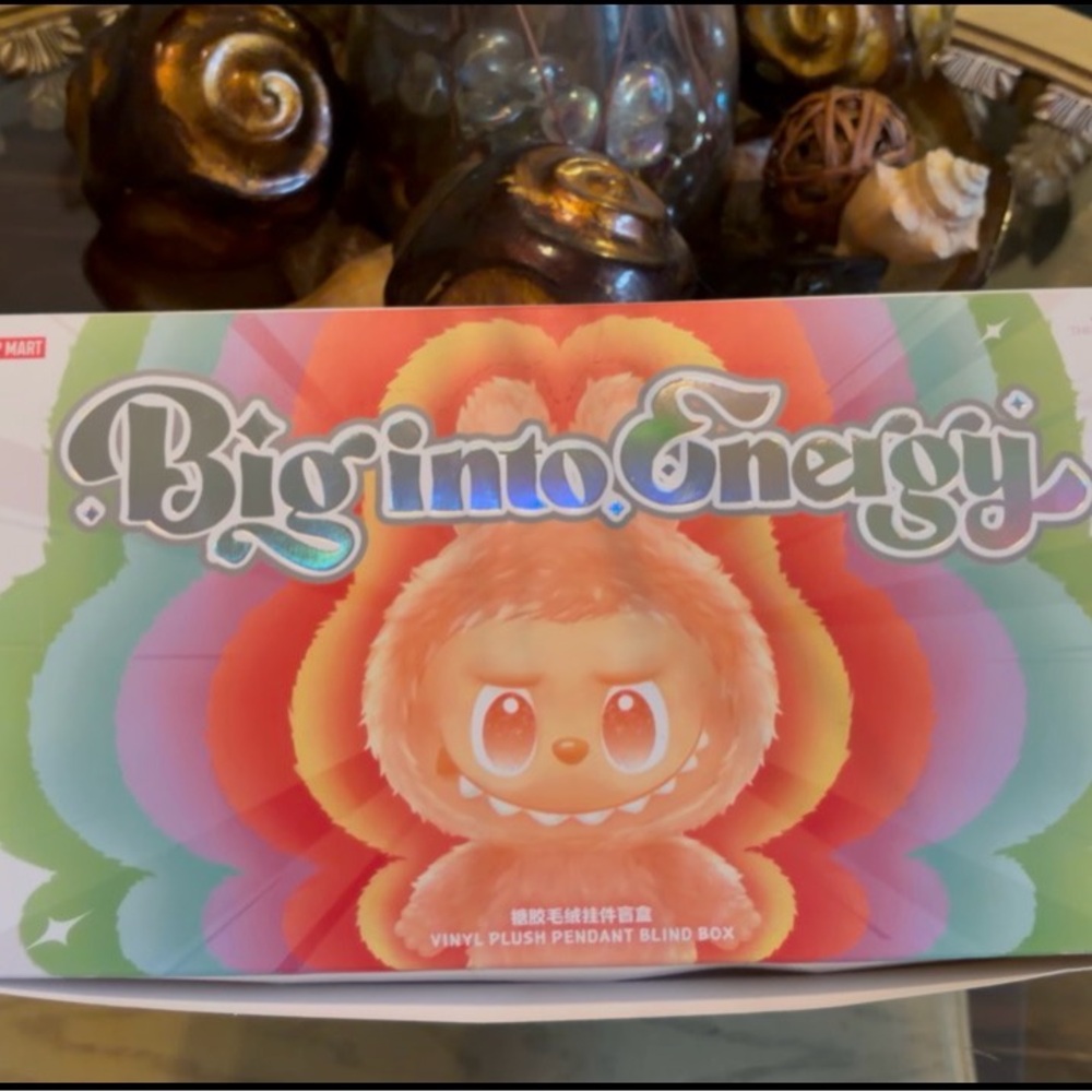 Vibrant Plush Pendant by Big into Energy labubu , brand new